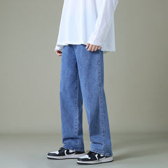 Men's Denim Wide-leg Pants