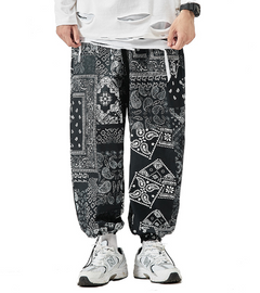 Printed Men's Loose Pants